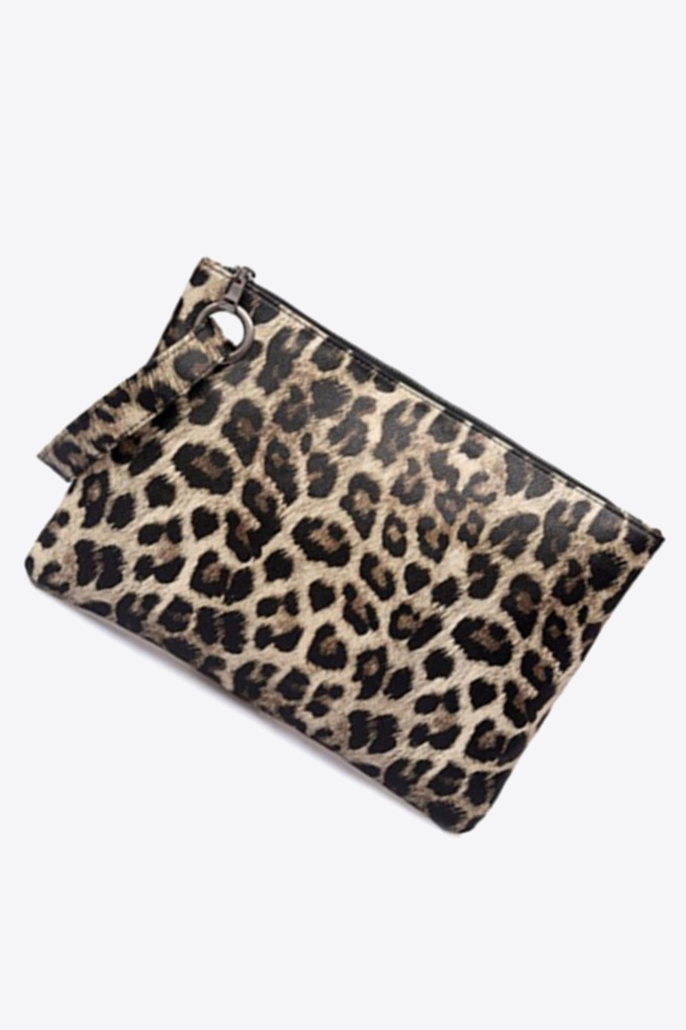 Leopard PU Leather Clutch - Carly Joann's Closet