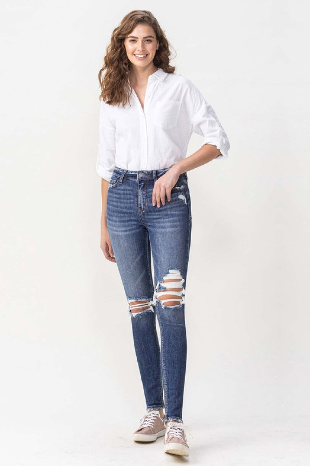 Lovervet Hayden Full Size High Rise Skinny - Carly Joann's Closet