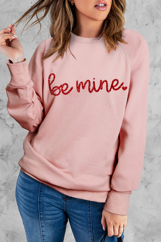 BE MINE Raglan Sleeve Sweatshirt - Carly Joann's Closet