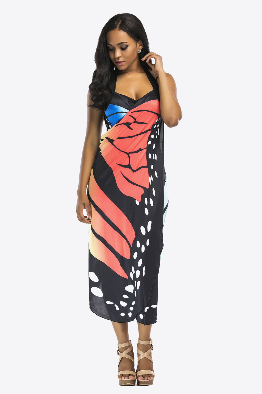 Butterfly Spaghetti Strap Cover Up - Carly Joann's Closet