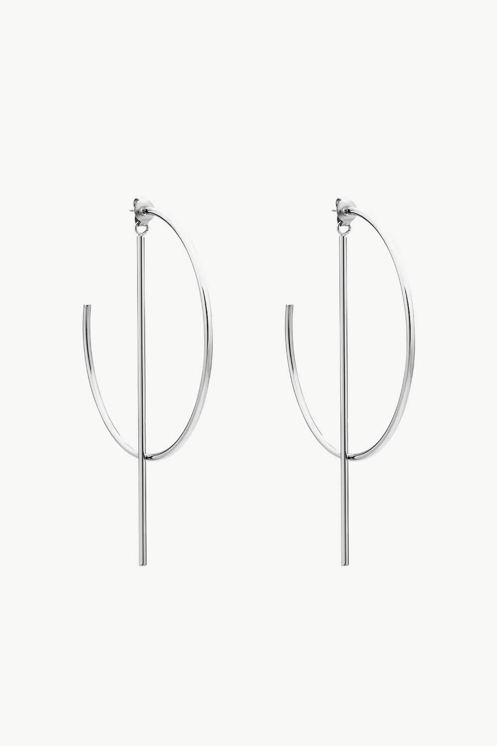 C-Hoop Stainless Steel Earrings - Carly Joann's Closet