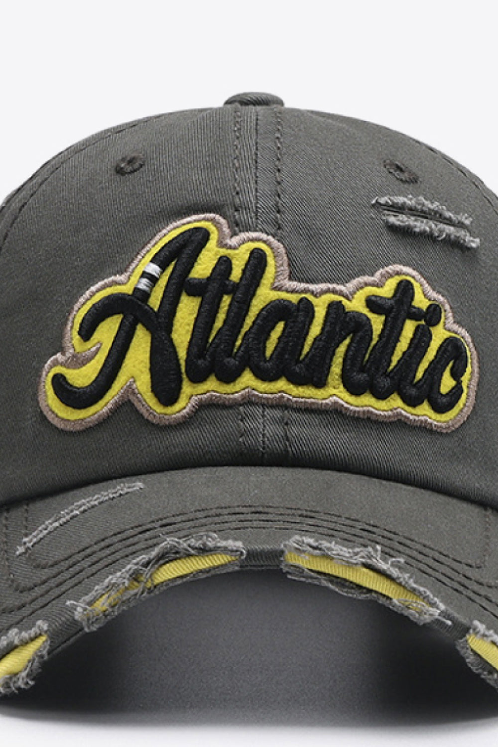 ATLANTIC Graphic Distressed Baseball Cap - Carly Joann's Closet