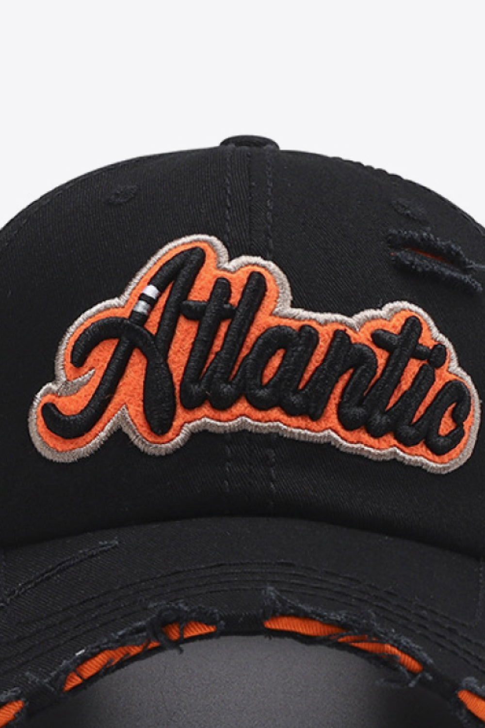 ATLANTIC Graphic Distressed Baseball Cap - Carly Joann's Closet