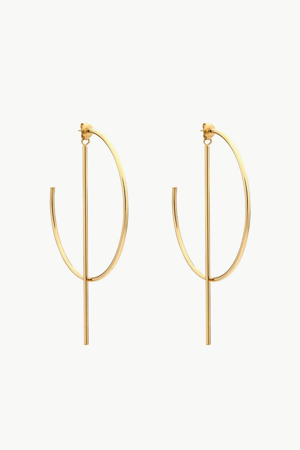 C-Hoop Stainless Steel Earrings - Carly Joann's Closet