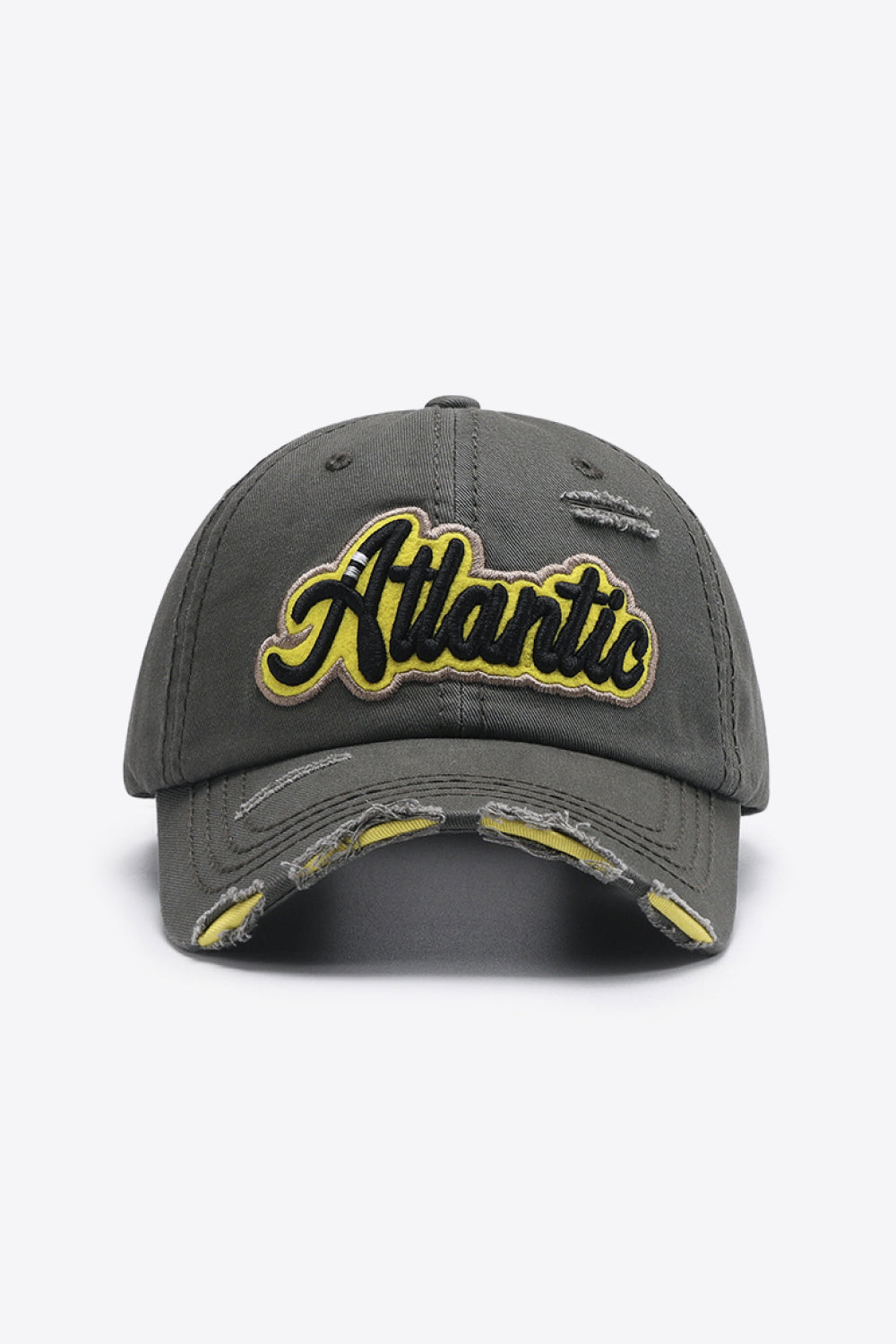 ATLANTIC Graphic Distressed Baseball Cap - Carly Joann's Closet