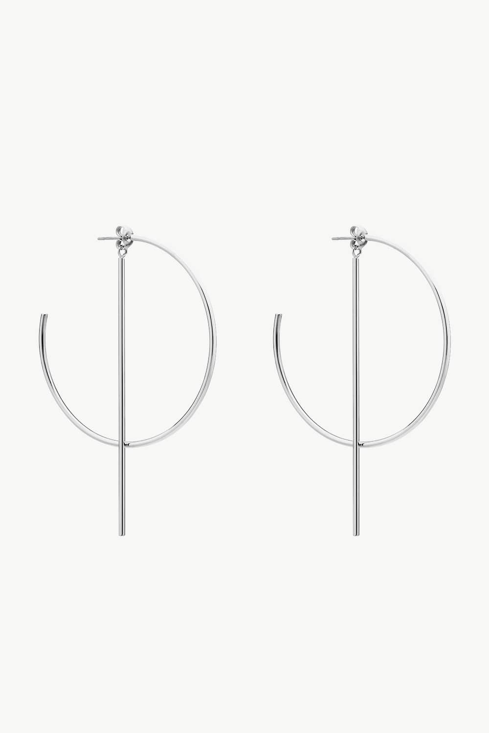 C-Hoop Stainless Steel Earrings - Carly Joann's Closet