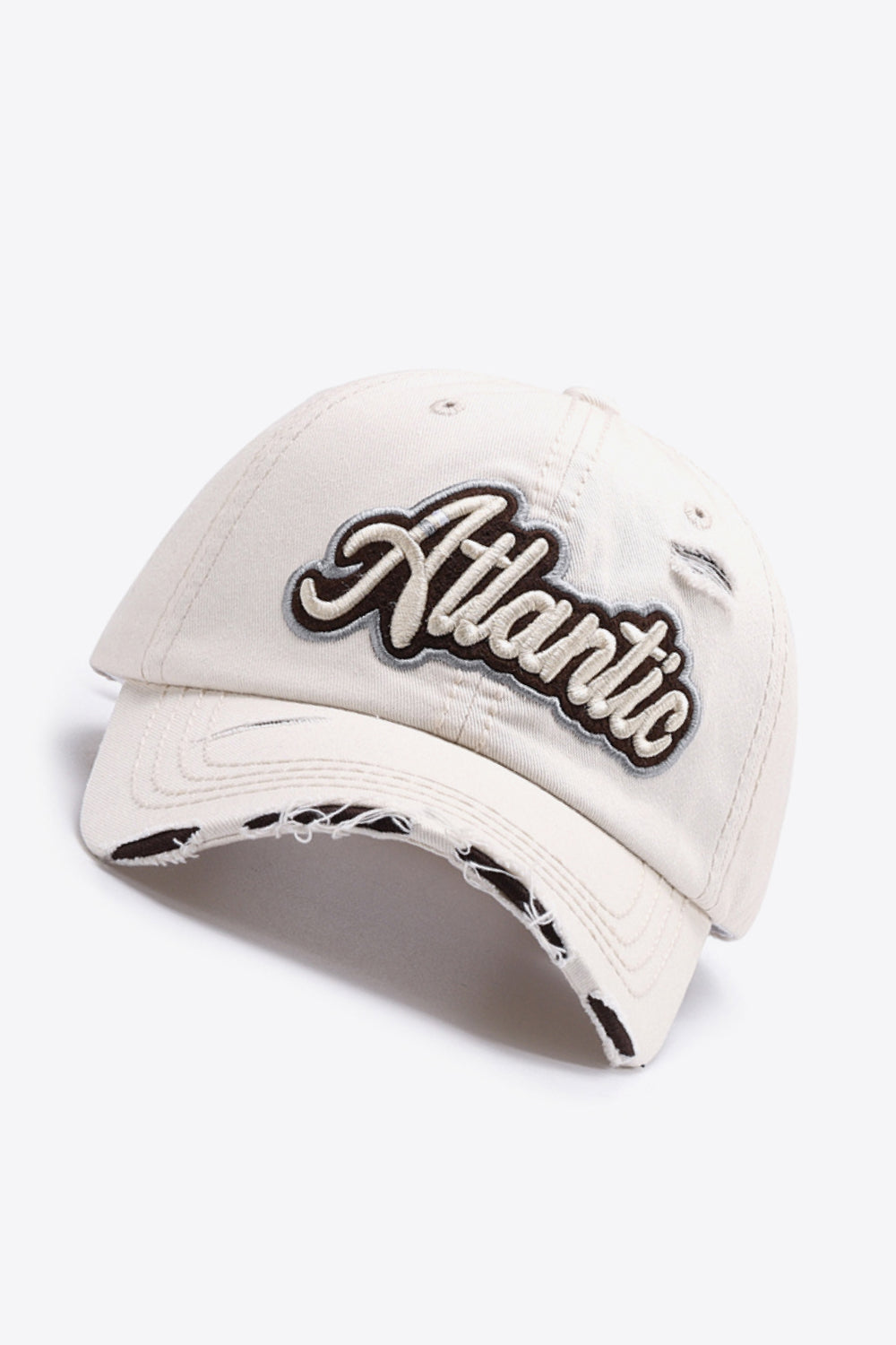 ATLANTIC Graphic Distressed Baseball Cap - Carly Joann's Closet