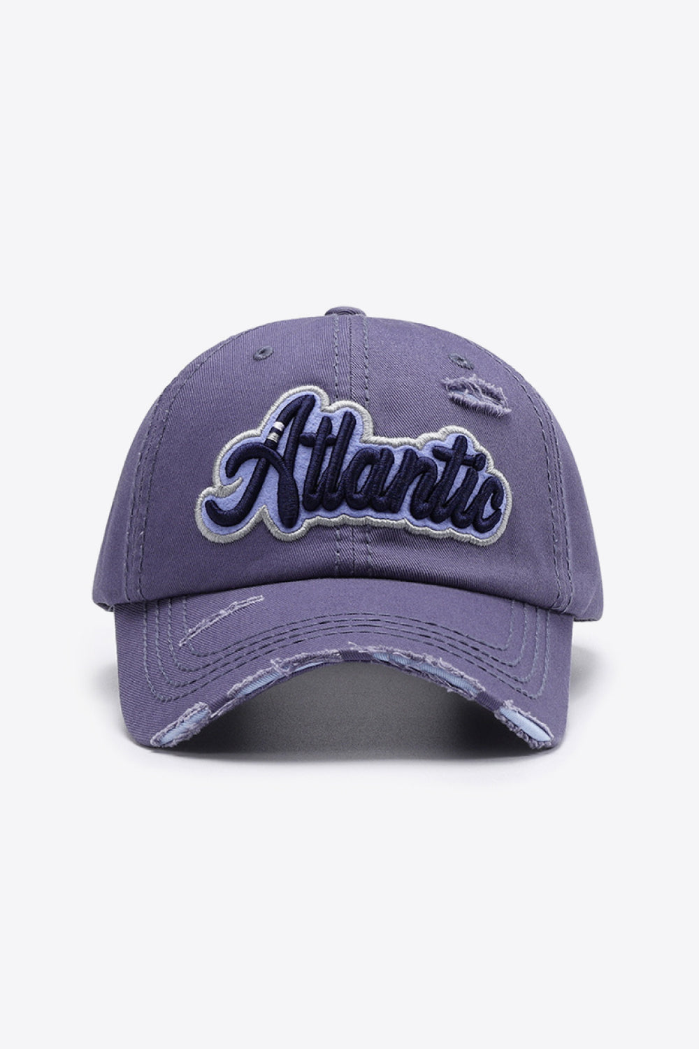 ATLANTIC Graphic Distressed Baseball Cap - Carly Joann's Closet