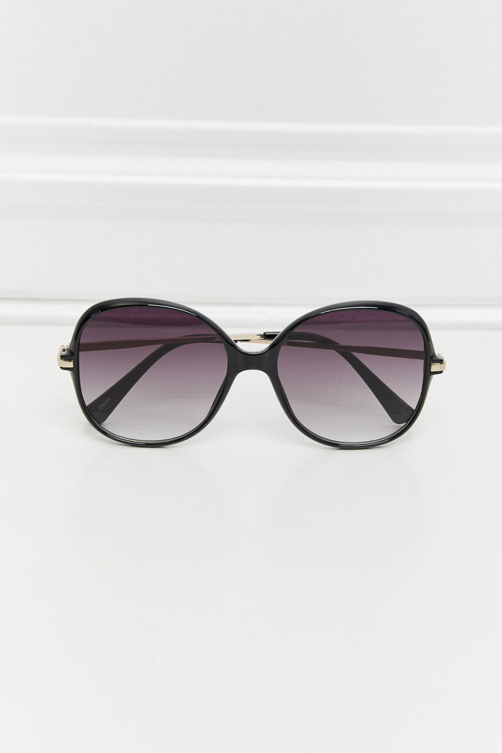 Metal-Plastic Hybrid Full Rim Sunglasses - Carly Joann's Closet