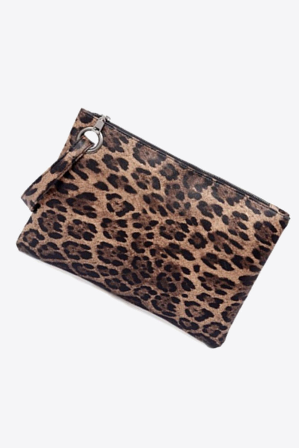 Leopard PU Leather Clutch - Carly Joann's Closet