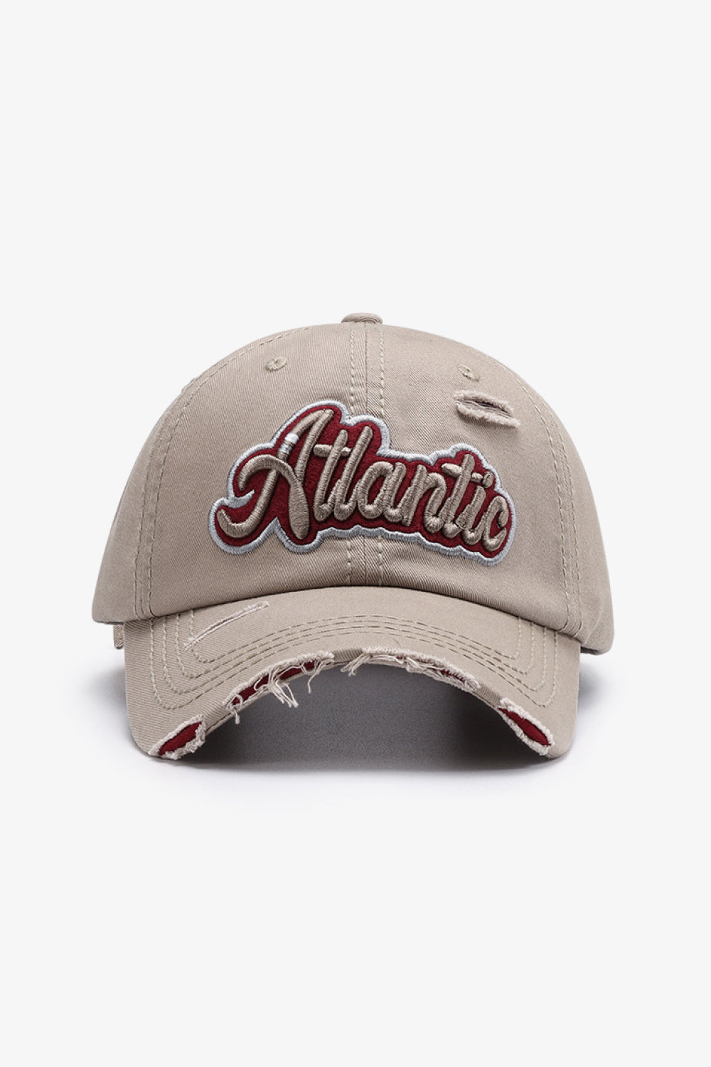 ATLANTIC Graphic Distressed Baseball Cap - Carly Joann's Closet