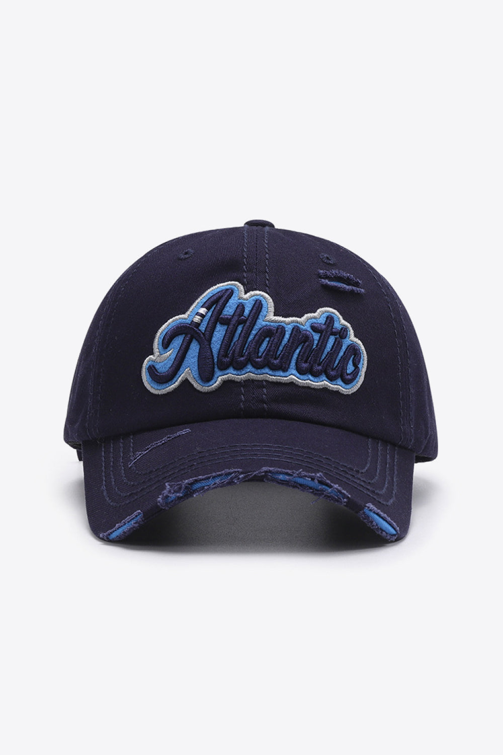 ATLANTIC Graphic Distressed Baseball Cap - Carly Joann's Closet