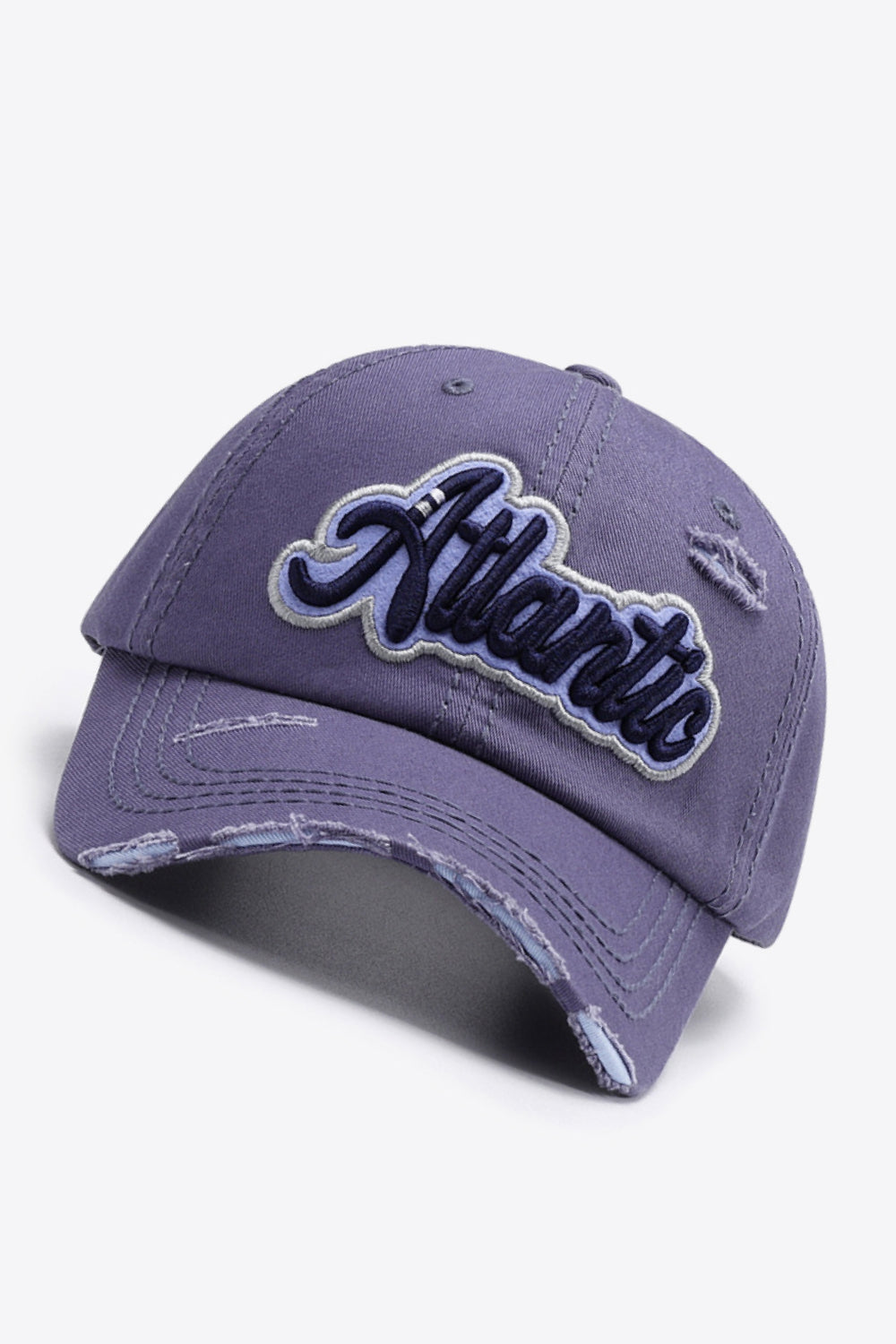 ATLANTIC Graphic Distressed Baseball Cap - Carly Joann's Closet