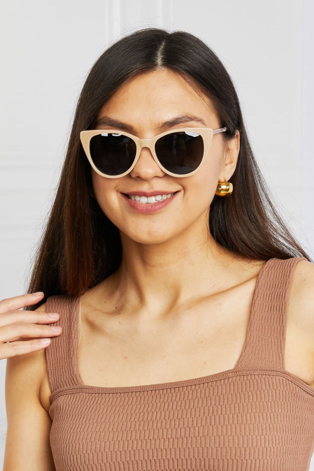 Cat-Eye Acetate Frame Sunglasses - Carly Joann's Closet