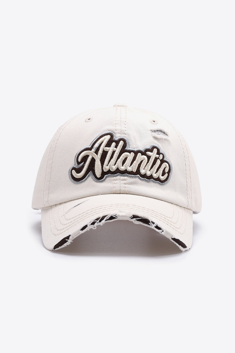 ATLANTIC Graphic Distressed Baseball Cap - Carly Joann's Closet