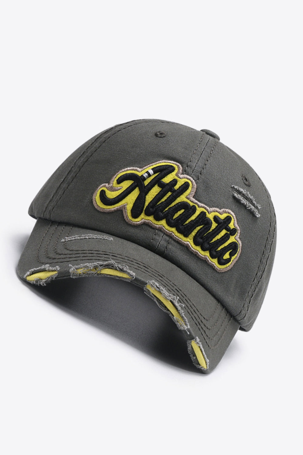 ATLANTIC Graphic Distressed Baseball Cap - Carly Joann's Closet