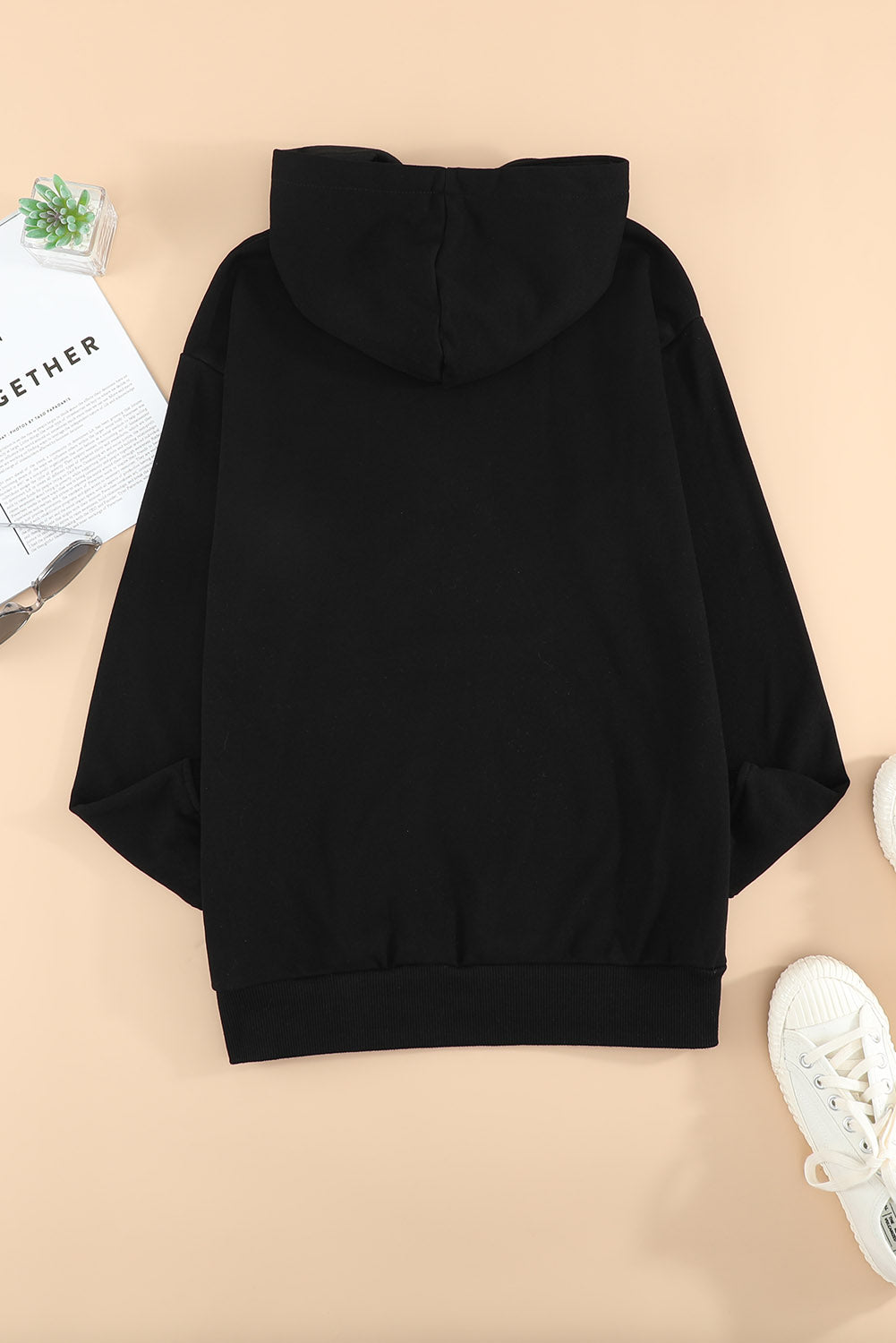 Dropped Shoulder Kangaroo Pocket Hoodie - Carly Joann's Closet