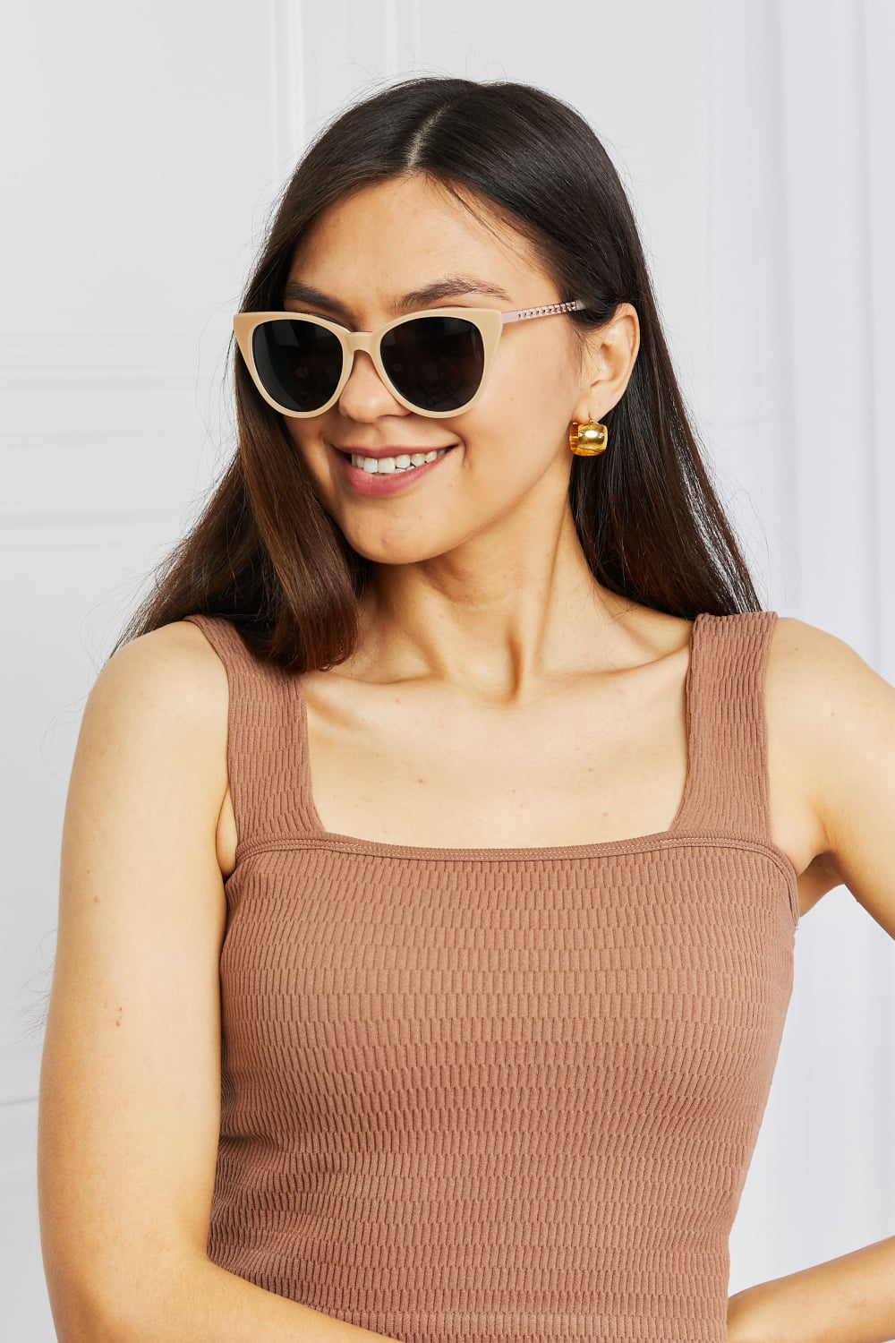 Cat-Eye Acetate Frame Sunglasses - Carly Joann's Closet