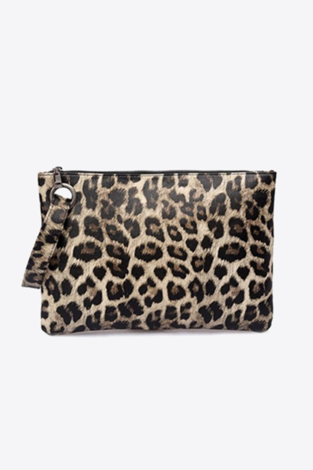 Leopard PU Leather Clutch - Carly Joann's Closet