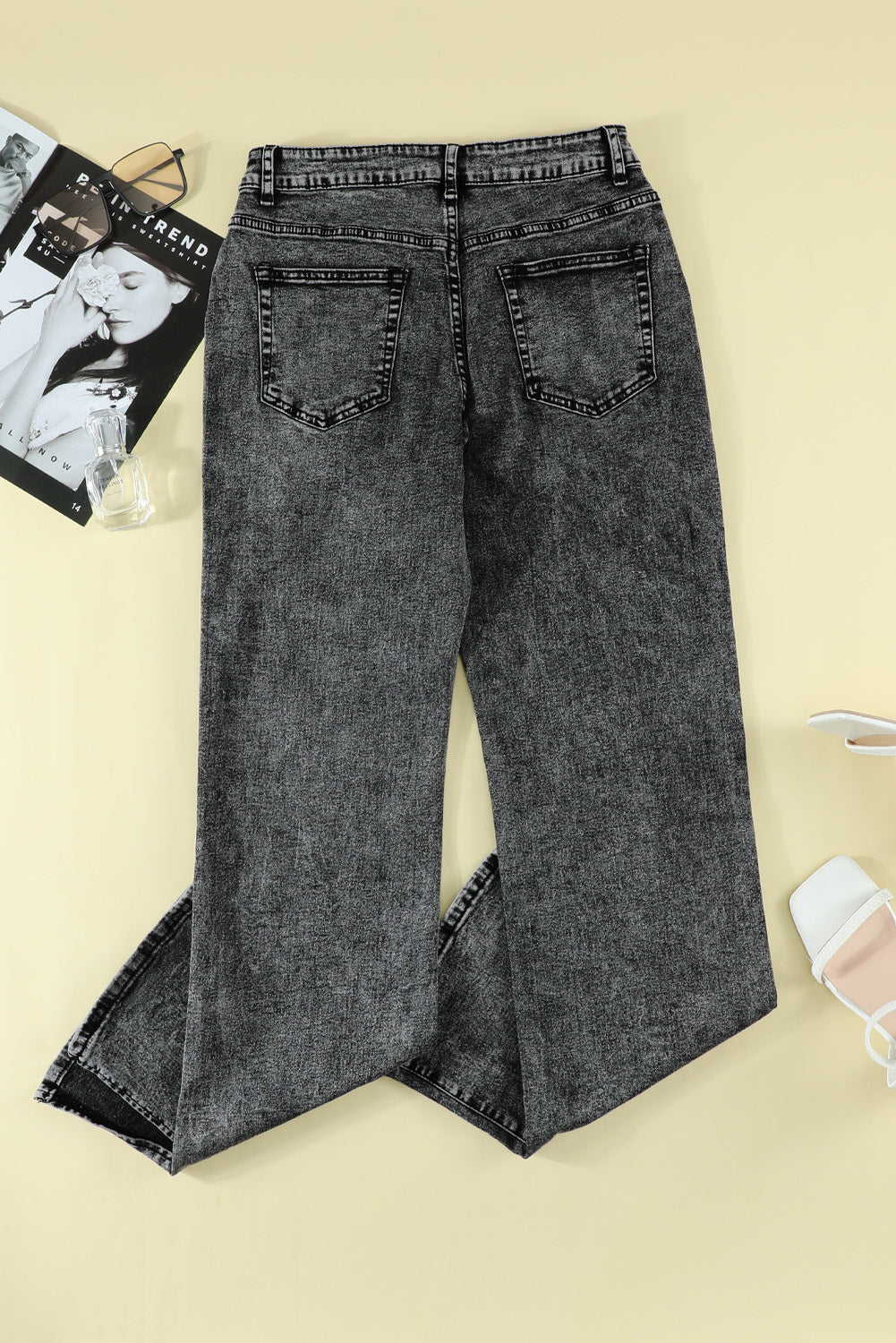 Slit Flare Jeans - Carly Joann's Closet