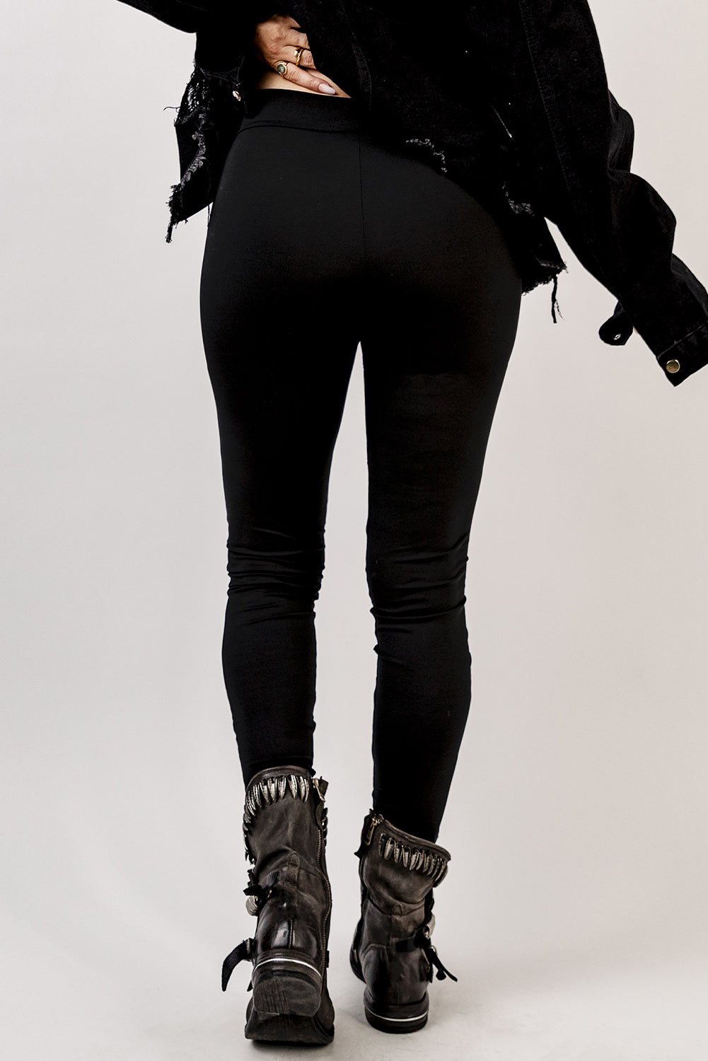 Grommet Lace Up Leggings - Carly Joann's Closet