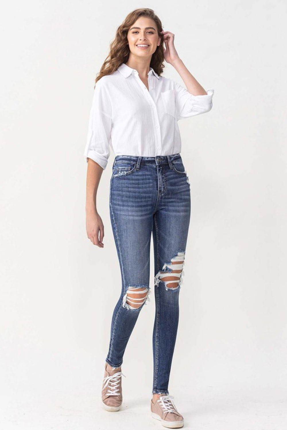 Lovervet Hayden Full Size High Rise Skinny - Carly Joann's Closet